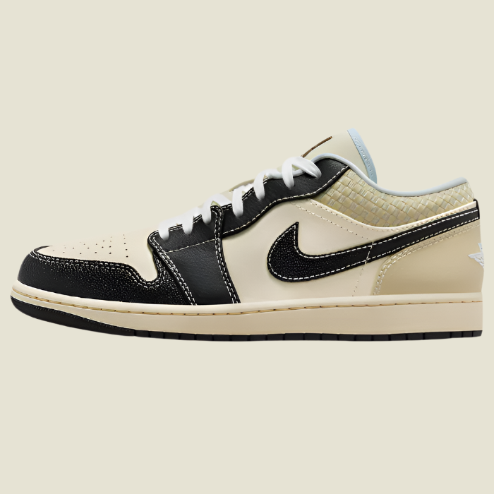 AIR JOR DAN 1 LOW SE 'COCONUT MILK/BLACK/MUSLIN'