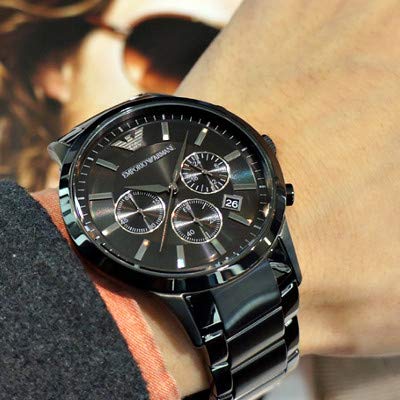 CHRONOGRAPH WATCH 'BLACK DIAL'