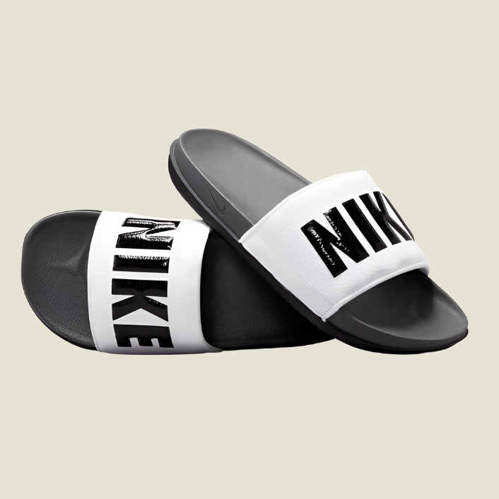 OFFCOURT SLIDES 'DARK GREY/WHITE/BLACK'