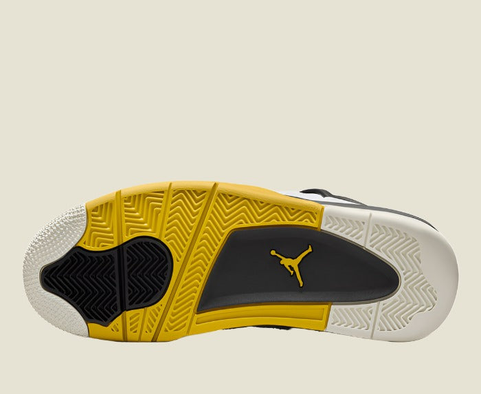 AIR JORDAN 4 RETRO 'WHITE/COCONUT MILK-VIVID SULFUR'