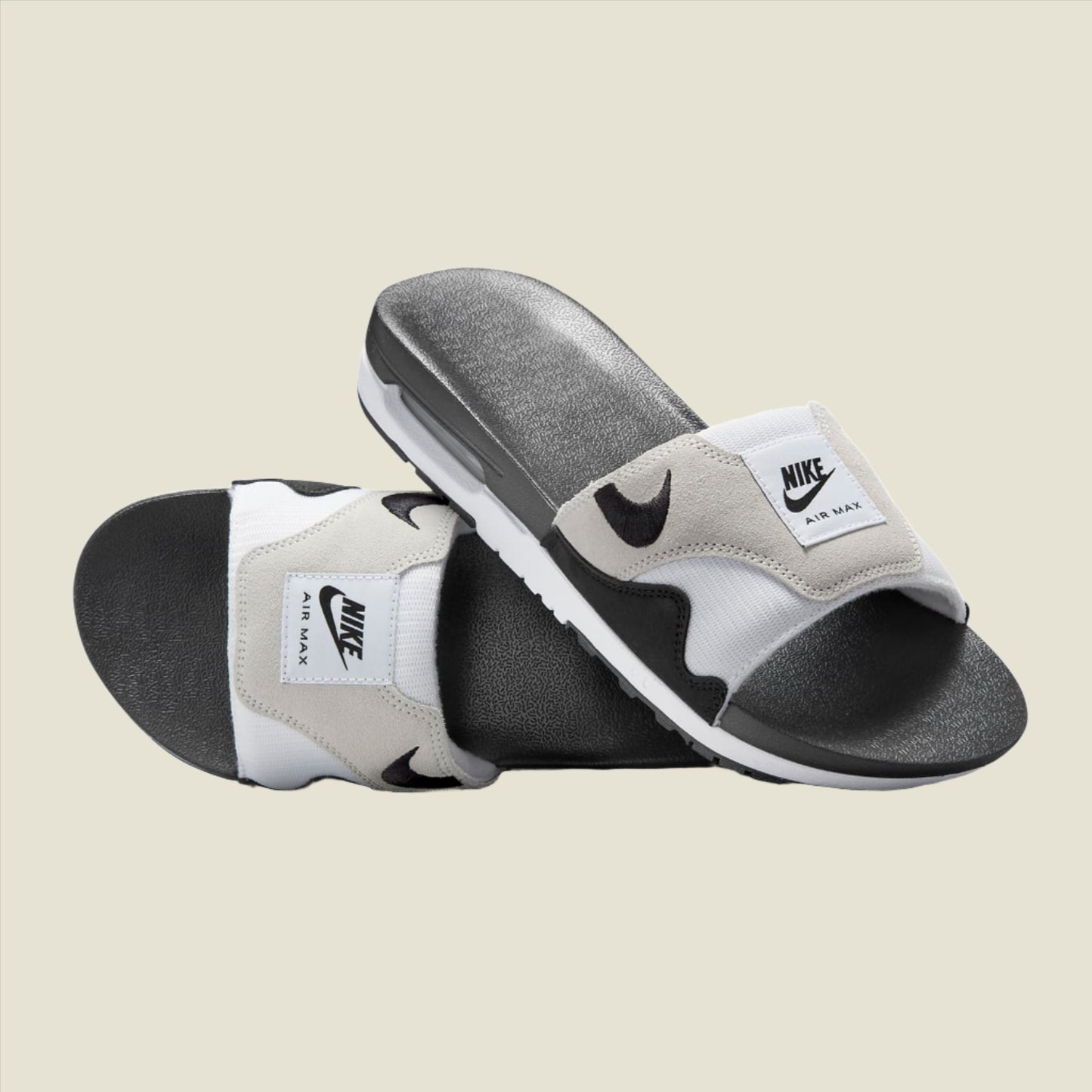 AIR MAX 1 'WHITE/LIGHT NATURAL GREY/BLACK'