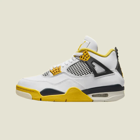 AIR JORDAN 4 RETRO 'WHITE/COCONUT MILK-VIVID SULFUR'