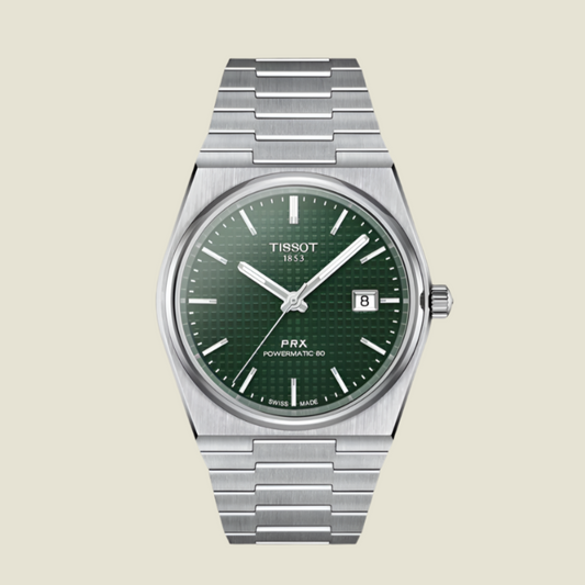 TIS SOT PRX POWERMATIC 80 STAINLESS STEAL 40MM GREEN DIAL