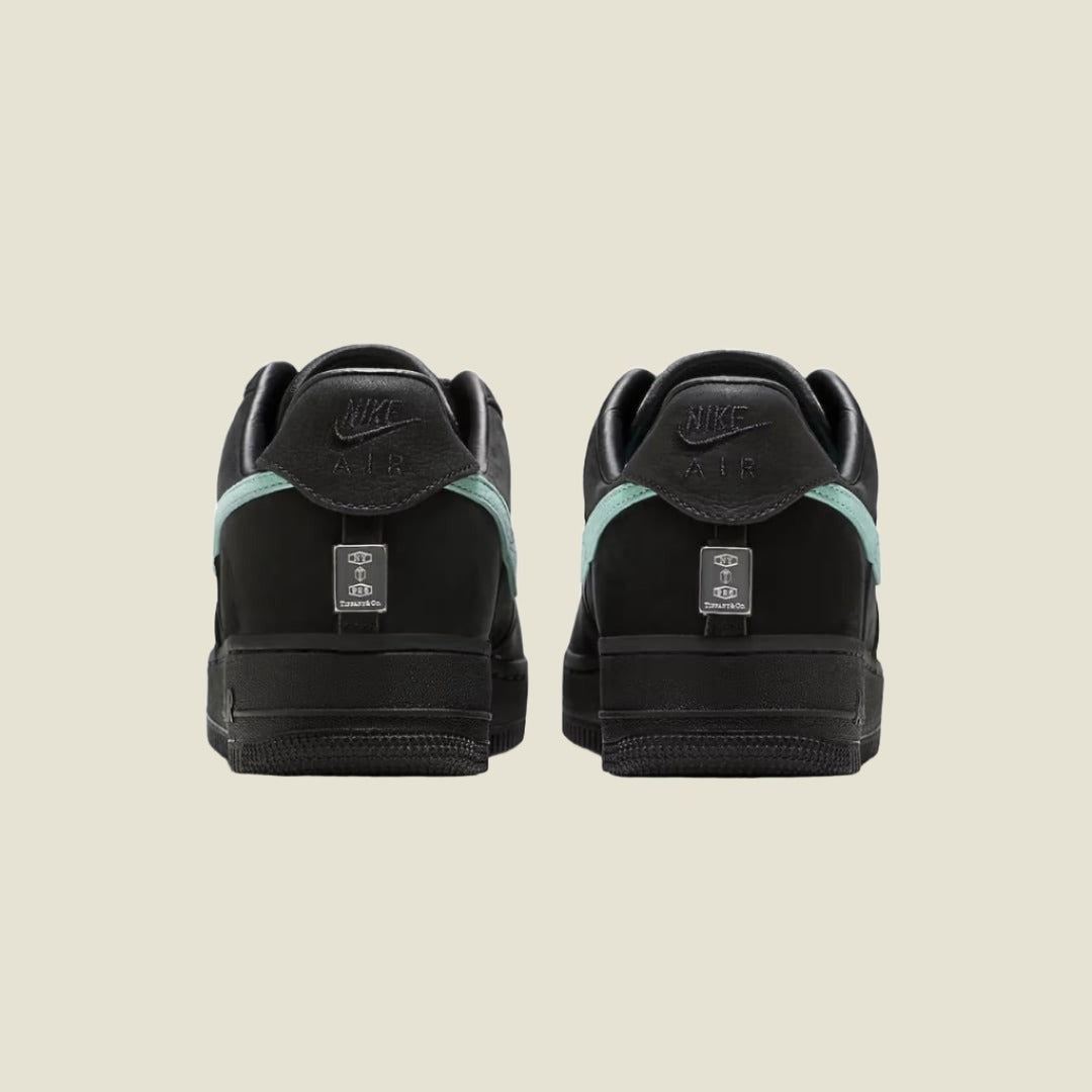 Air force 1 lv8 matte black and teal custom best sale